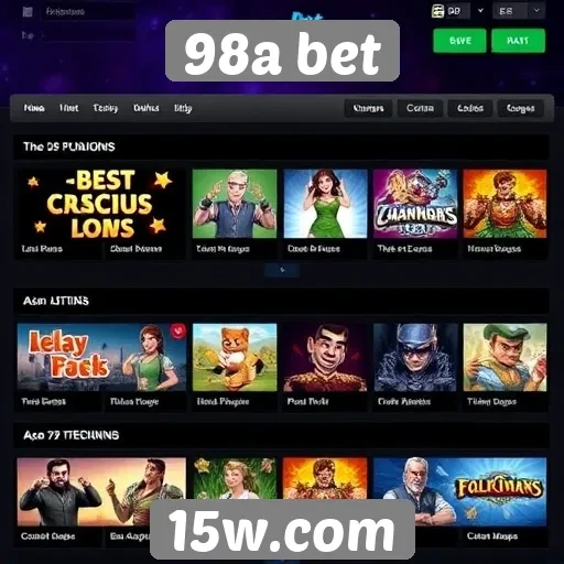 Análise das opções de jogos disponíveis na 98a bet